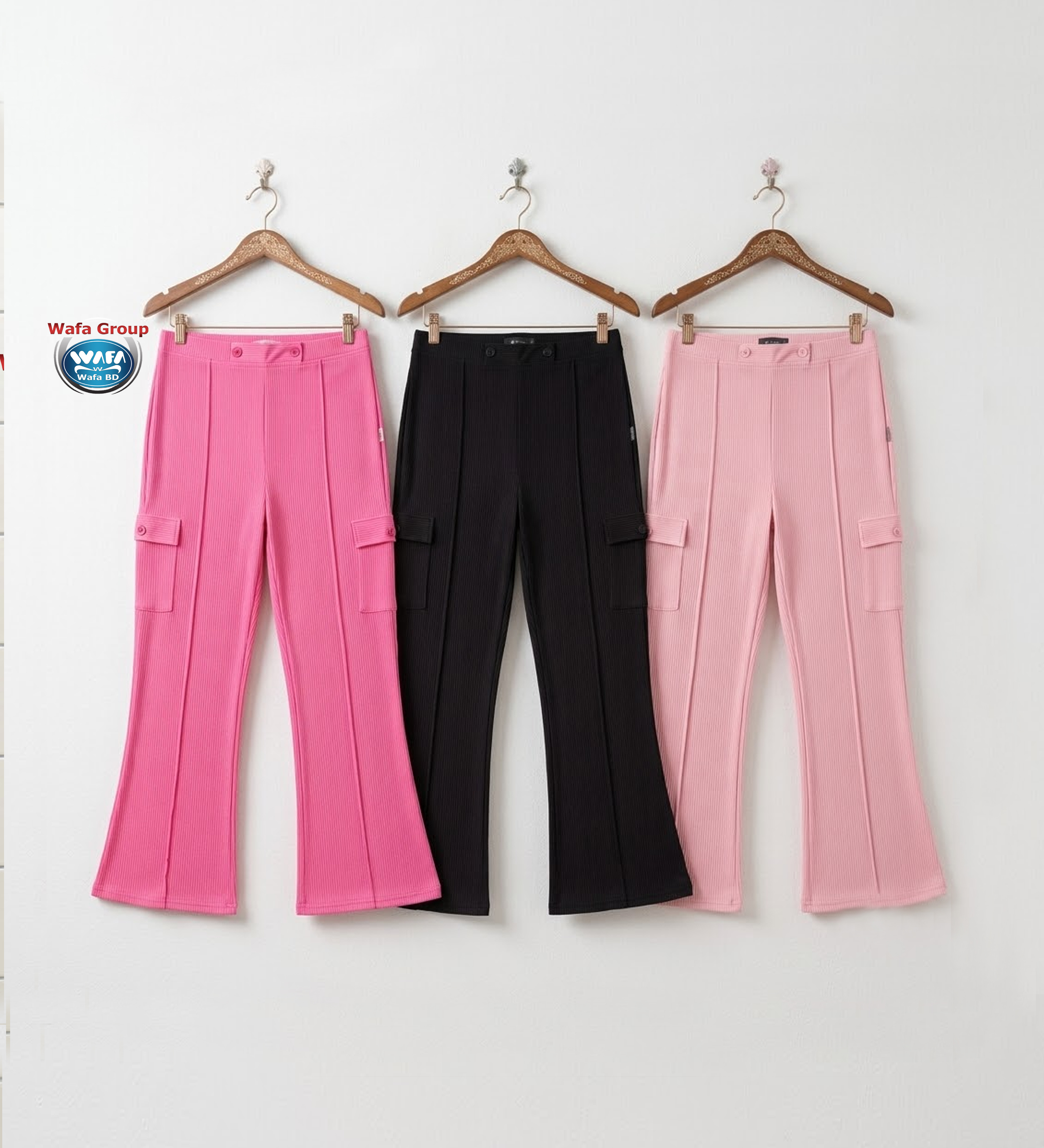 Rimjhim Rib Cargo Ladies Pant